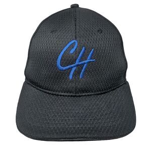 CH Slideback Hat Black One Size Adjustable Embroidered Breathable Chef Works